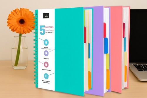 Hardback lined notebook - a5,