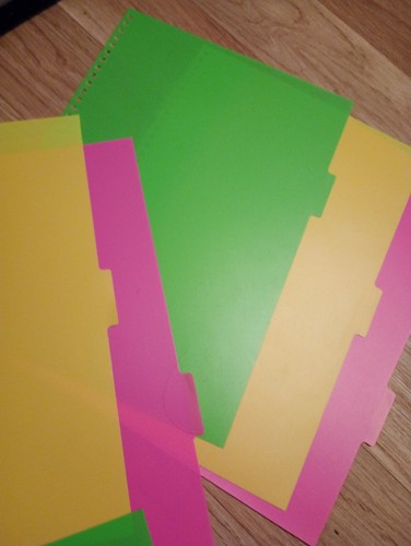 Plastic notebook dividers - plastic,