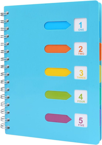 Notebook with dividers - a5,