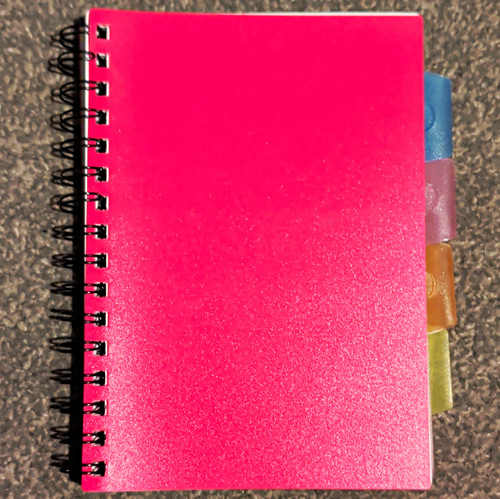 Pink spiral bound lined - pink,
