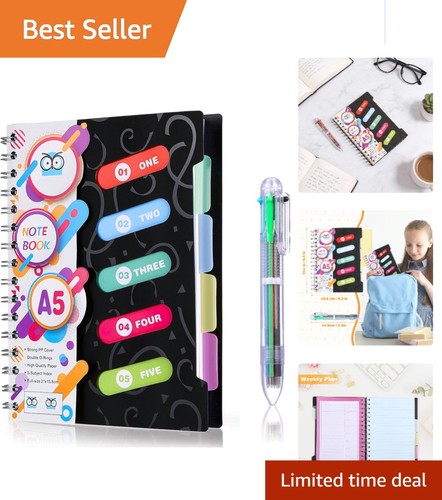 Sleek black notebook - notebook, with