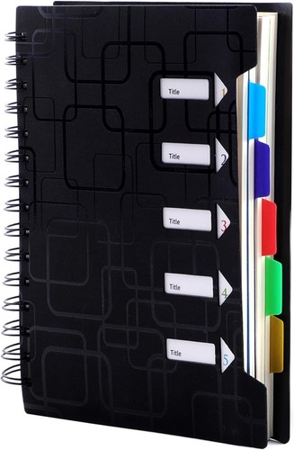 Notebook with dividers - a5,