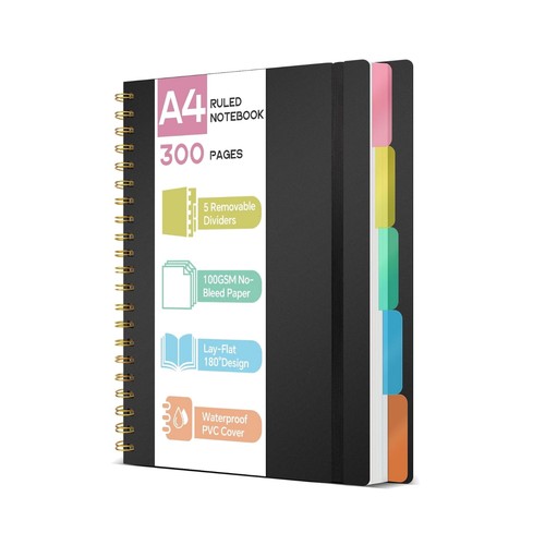 Notebook with dividers - with, 300