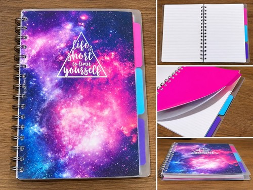 Galaxy spiral notebook - spiral, a4
