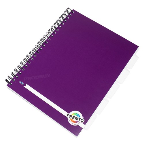 Purple project book with - a4,