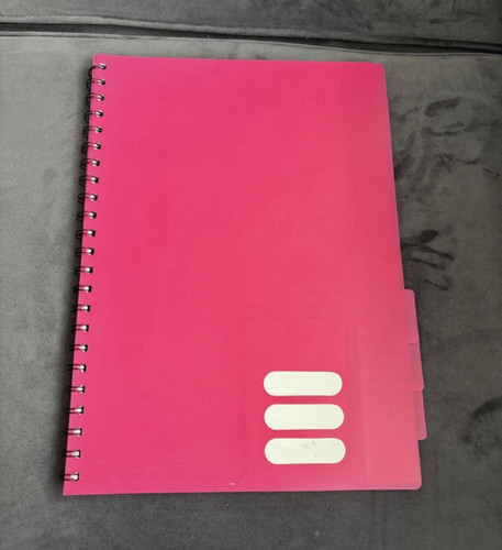 Pink spiral bound lined - pink, spiral-bound