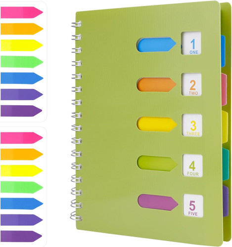 Notebook with dividers - a5,