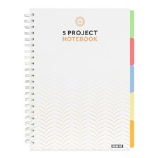 A4 Project Notebook with 5