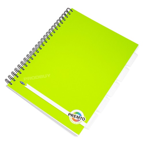 Green project book with - green,