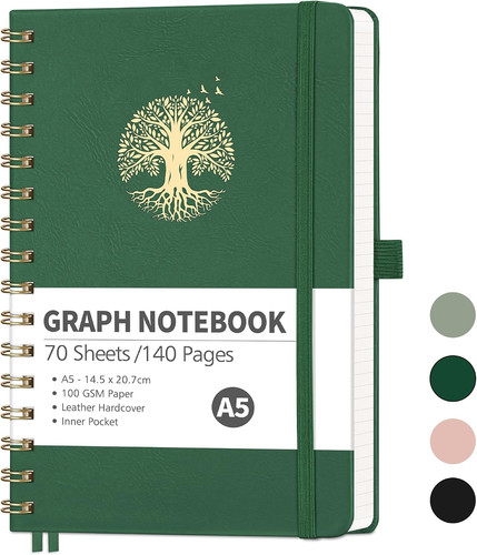 Spiral notebook graph - a5, notebook,