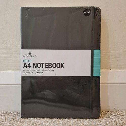 Moderno black ruled - a4,
