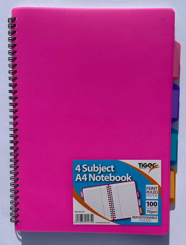 Project notebook subject - a4, 4
