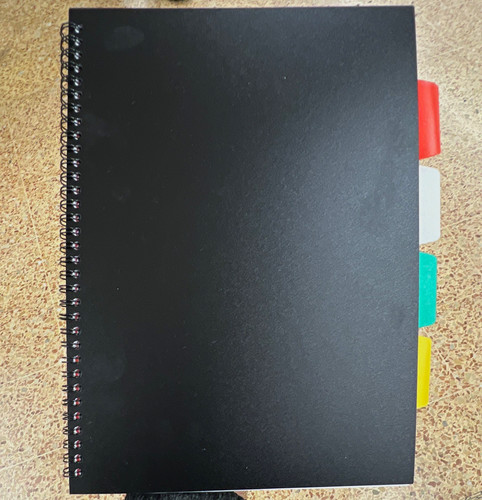 Black spiral bound lined - spiral,