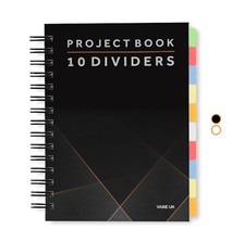 A5 Project Notebook with 10