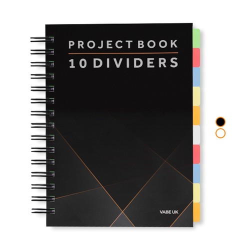 Project notebook with 10 - a5,
